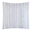 7 Piece Glam Style Bright White Comforter Set, All Season Beautiful Ruffled Fringe Stripes Effect Techniques Silky Soft Luxury Bedding Sets King Cal, Perfect Stitching Elegant Touch Bedskirt Included view 4