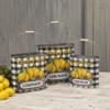 GERSON INTERNATIONAL Assorted Metal Nesting "Farm Fresh Lemonade" Decorative Buckets, Set of 3 2521770EC view 2