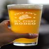 Ain't My First Rodeo - Pint Glass for Beer - Funny Cowboy or Cowgirl Gifts for Men & Women - Fun Unique Party Decor Cup view 3