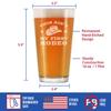 Ain't My First Rodeo - Pint Glass for Beer - Funny Cowboy or Cowgirl Gifts for Men & Women - Fun Unique Party Decor Cup view 4