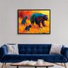 Double Trouble Black Bear Black Float Frame Canvas Art, Bear Artwork view 3