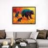 Double Trouble Black Bear Black Float Frame Canvas Art, Bear Artwork view 4
