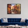 Sunset in Venice Black Float Frame Canvas Art, Venice Artwork view 3