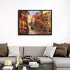 Sunset in Venice Black Float Frame Canvas Art, Venice Artwork view 4