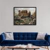 Noah's Ark On Mount Ararat Black Float Frame Canvas Art, Artwork view 3