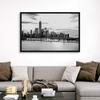 1WTC Black and White Black Float Frame Canvas Art, New York City Artwork view 4