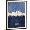Shanghai China Skyline Black Float Frame Canvas Art, Artwork view 1