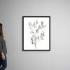 Paynes Grey Botanicals IV Black Float Frame Canvas Art, Floral Artwork view 2