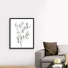 Paynes Grey Botanicals IV Black Float Frame Canvas Art, Floral Artwork view 4