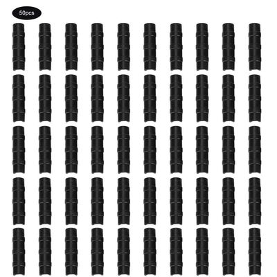 50 PCS Film Clips, Black Greenhouse Frame Pipe Tube and Film Clip Clothing Pins Clamp Connector Kit Garden Tool(8.5cm)