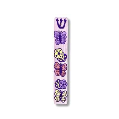Butterfly Mezuzah, Children's Judaica, Scroll Case for Girl's Room, Baby Naming Gift (Mezuzah Case Only)