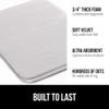 GORILLA GRIP Memory Foam Bath Rugs, Soft Absorbent Velvet Bathroom Mats, Durable Dots on Underside, Machine Washable Bathmat, Carpet Rug Room Decor for Shower Floor, 36x24 Mat, Light Gray view 3