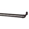 A&F Rod Dcor - 5/8 inch Double Blackout Curtain Rod 48-84 inch - Cocoa view 3