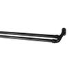 A&F Rod Dcor - 5/8 inch Double Blackout Curtain Rod 84-120 inch - Black view 3