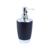 6 Pcs Bathroom Accessories Set, Accesorios para Bao ABS Bathroom Sets with Toothbrush Cup Toothbrush and Toothpaste Holder Lotion Dispenser Rubbish Bin Toilet with Holder, Black view 2