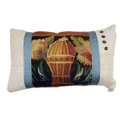 17th Century Tapestry Border Pillow