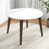 ASHCROFT Piper Modern Style Solid Wood Walnut/White Top 43" Round Dining Table view 2