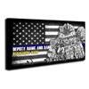 Brotherhood Thin Blue Line American Flag Tools of The Trade Personalized Name Rank Key Holder Organizer Wall Mount Rack for Holders The Home Keys Ring Decorative Hangers Decor Hook Hanger view 1