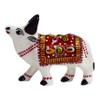 VRINDAVANBAZAAR.COM Handicraft meenakari Front Facing Cow with Enamel Painting- Set of 2; Size: 1.5 Inch view 2