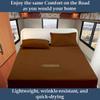 Olympic Queen Sheets (66 x 80) - Chocolate Solid, 4 Piece Camper Sheet Set, 100% Egyption Cotton, 8 Inch Deep Pocket Fitted Sheet with Elastic All Around, Soft & Luxurious, Hotel Quality Sheets view 2