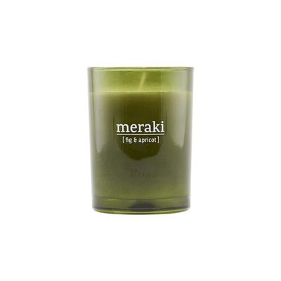 Meraki Scented Candle, Fig & Apricot, h: 10.5 cm, Dia: 8 cm