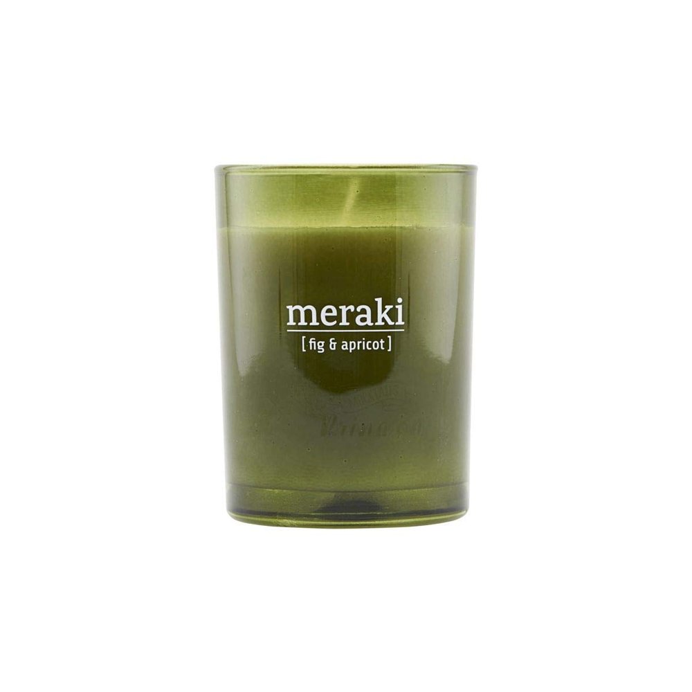 Meraki Scented Candle, Fig & Apricot, h: 10.5 cm, Dia: 8 cm