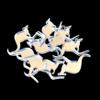 Kangaroo Crafting Mirrors, Set of 10, Shatterproof Acrylic, Silver Mirror view 2