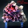 5.5" 1.2lb Hexagonal Columnar Pink Purple Fluorescence Calcite Cluster White Natural Crystal Geode Collectible Mineral Gemstone - China view 2