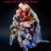 5.5" 1.2lb Hexagonal Columnar Pink Purple Fluorescence Calcite Cluster White Natural Crystal Geode Collectible Mineral Gemstone - China view 3