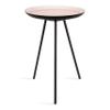 Kate and Laurel Laranya Modern Side Table, 15" x 15" x 22.5", Pink and Black, Glam Minimalist End Table view 4
