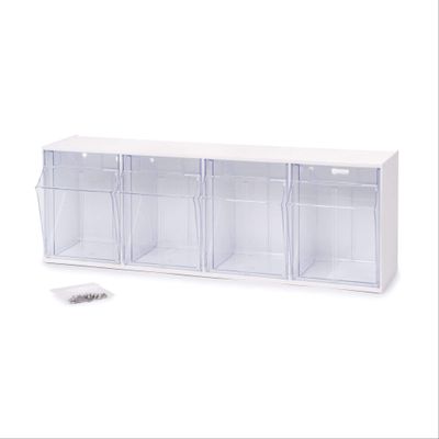 Phlebotomy Replenishment Station Accessories - 4-Multi Bin Unit with Fasteners