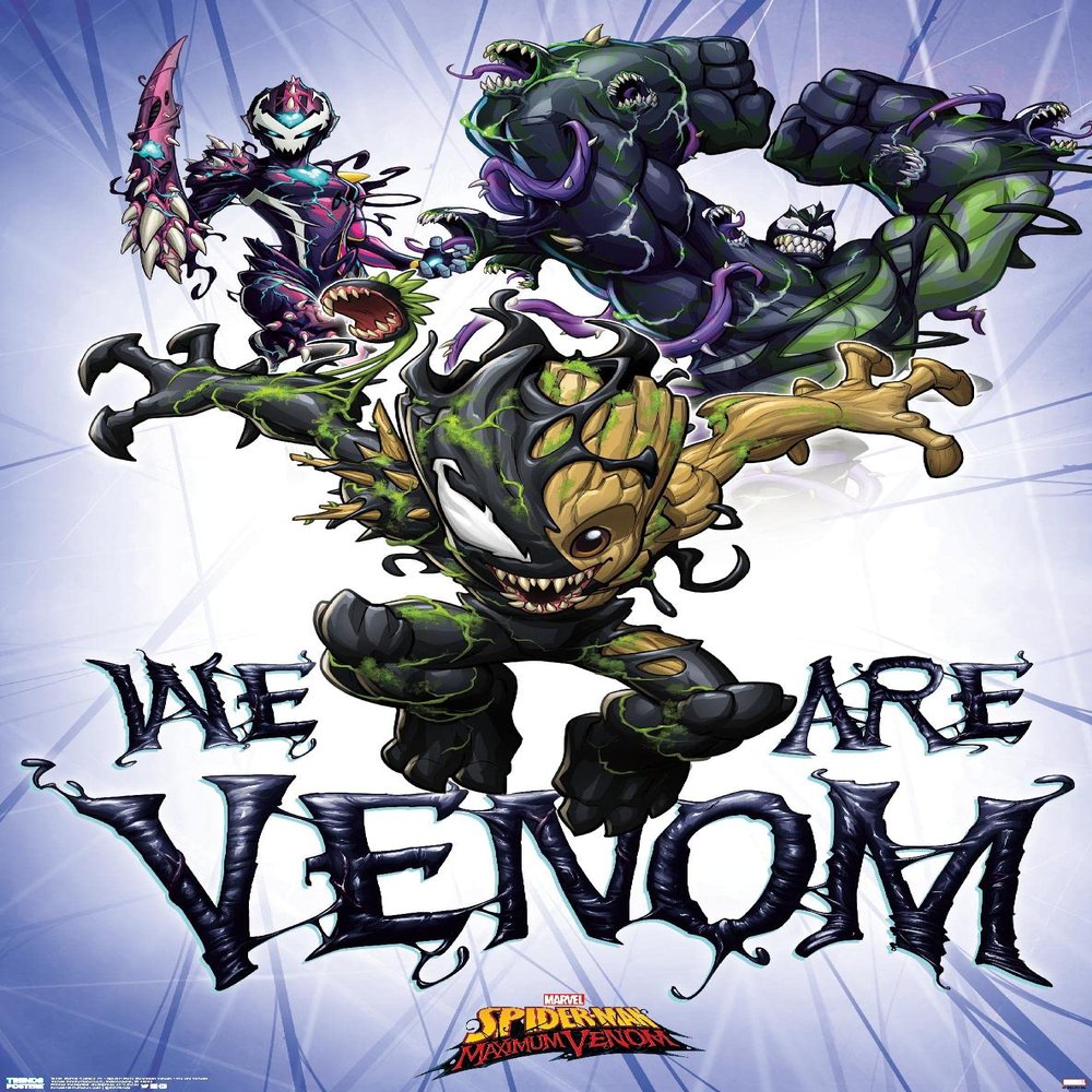 Trends International Marvel Comics TV - Spider- Man: Maximum Venom - We Are Venom Wall Poster, 22.375" x 34", Premium Unframed Version