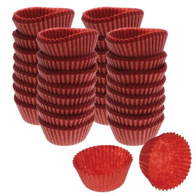 Cybrtrayd Make'n Mold No.5 Glassine, Red Paper Candy Cup, 5