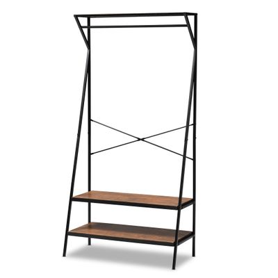 Baxton Studio Coat Hangers, Brown/Black