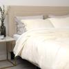 Best Home Fashion Linen Duvet Set with Tie Straps- Casual Elegance, Lightweight and Stylish Bedding, Blanket-Twin-White- 86 L x 68 W view 2