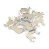 Dog Shaped Crafting Mirrors - Set of 10 - 4"" X 1"" - Silver view 1