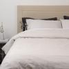 Best Home Fashion Linen Duvet Set with Tie Straps- Casual Elegance, Lightweight and Stylish Bedding, Blanket-Twin-Light.GREY-86 L x 68 W view 1