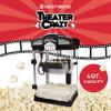 West Bend Stir Crazy Movie Theater Popcorn Popper, Gourmet Popcorn Maker Machine with Nonstick Popcorn Kettle, Measuring Tool and Popcorn Scoop for Popcorn Machine, 4 Qt., Black view 4