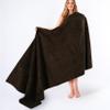 American Soft Linen 100% Cotton 600 GSM Turkish 40x80 Oversized Bath Towel Sheet, Extra Large Adult Towels for Bathroom, Brown Bath Sheet view 1