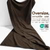 American Soft Linen 100% Cotton 600 GSM Turkish 40x80 Oversized Bath Towel Sheet, Extra Large Adult Towels for Bathroom, Brown Bath Sheet view 3