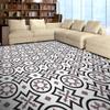 Moroccan Mosaic & Tile House CTP26-01 Ozod Handmade Cement Tiles, Pack of 12, Black, White, and Purple view 1