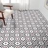 Moroccan Mosaic & Tile House CTP26-01 Ozod Handmade Cement Tiles, Pack of 12, Black, White, and Purple view 3