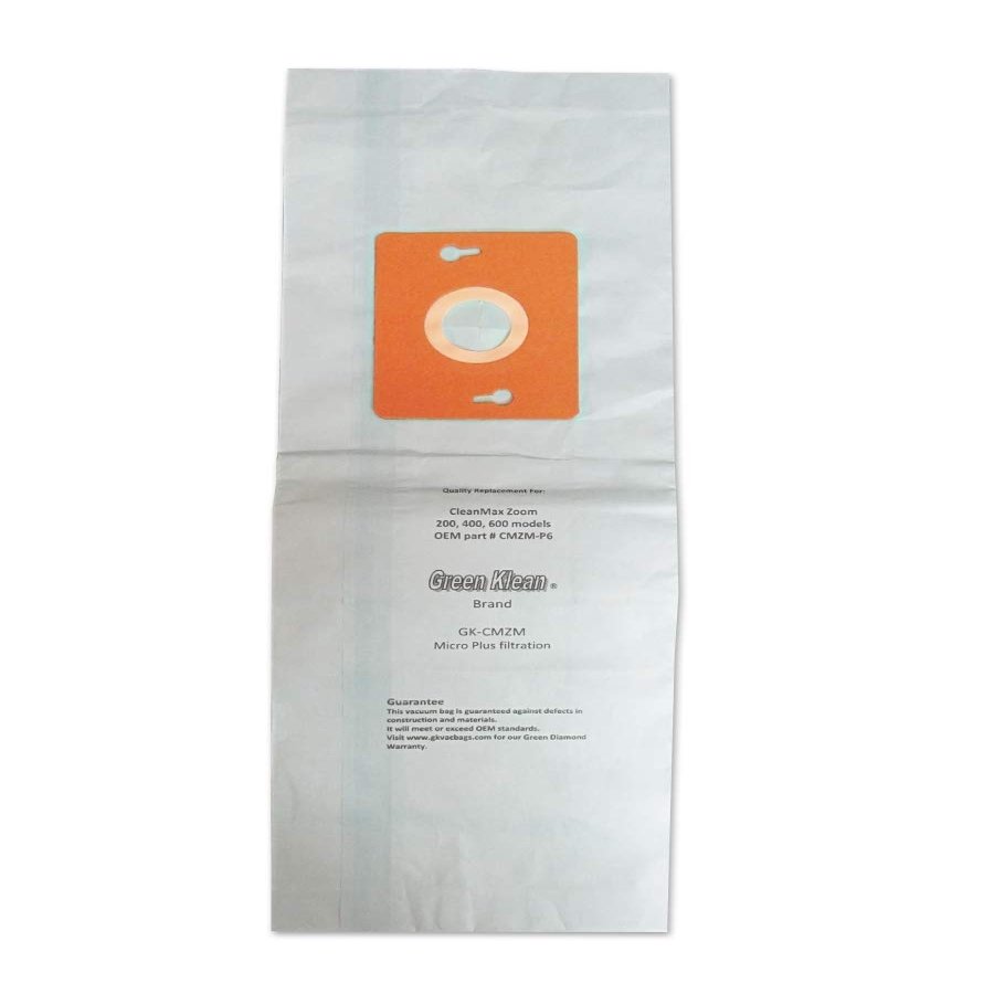 Green Klean GK-CMZM-CLN CleanMax Zoom 20044; 40044; 600 Models Replacement Vacuum Bags - Pack of 100