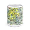 Memphis International Airport (MEM), Winchester Road, Memphis, TN, USA FAA Sectional Aeronautical Charts Chart Mug, 15oz view 2