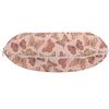 Ambesonne Butterfly Travel Pillow Neck Rest, Summer Time Ornamental Flying Creatures in Rose Tones, Memory Foam Traveling Accessory for Airplane and Car, 12", Blush Coral view 2