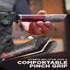 Dalstrong Paring Knife - 4 inch - Spartan Ghost Series - Premium American Forged S35VN Powdered Steel - Razor Sharp Blade - Kitchen Knife - Maple & Red Resin Handle - Sheath view 4