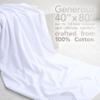 American Soft Linen 100% Cotton 600 GSM Turkish 40x80 Oversized Bath Towel Sheet, Extra Large Adult Towels for Bathroom, White Bath Sheet view 2