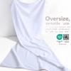 American Soft Linen 100% Cotton 600 GSM Turkish 40x80 Oversized Bath Towel Sheet, Extra Large Adult Towels for Bathroom, White Bath Sheet view 3