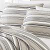 2 Piece Nautical Elegant Stripes Brown Grey Quilt Set, Beautiful Warm Neutral Tones in a Fresh Striped Pattern Lightweight Reversible Coastal Bedding Sets Twin, Classic Traditional Soft Cotton Quilt view 3