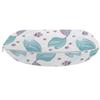 Ambesonne Mermaid Travel Pillow Neck Rest, Underwater Fantasy Merlady Swimming Exotic Cartoon Design Funny Art, Memory Foam Traveling Accessory for Airplane and Car, 12", Lilac Pale Blue and White view 2